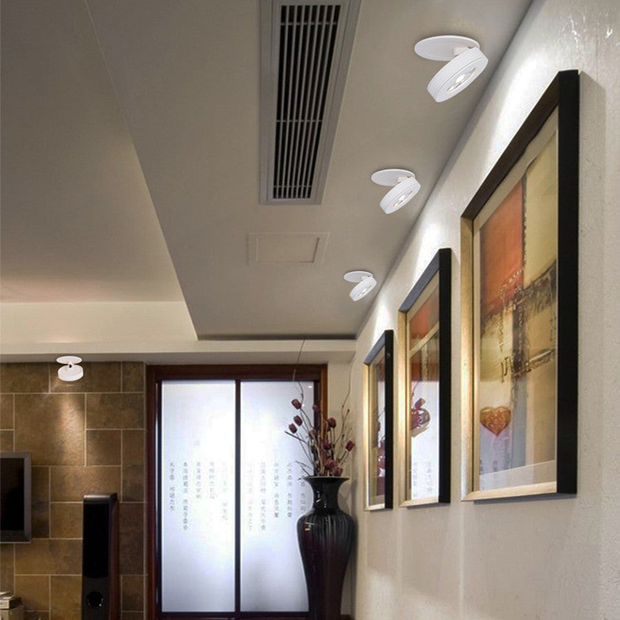 Slim Foldable LED Embedded LED Downlight 360 Degree Rotatable LED Ceiling Spotlight Recessed Downlight For Store Bedroom Decor