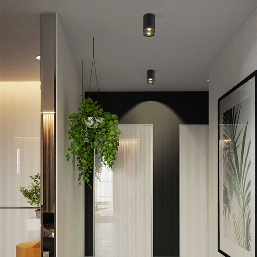 GU10 Led Downlight Round Surface Mounted Led Ceiling Light gu10 bulb Replaceable Ceiling Spot Lamp For Living Room Bedroom Store