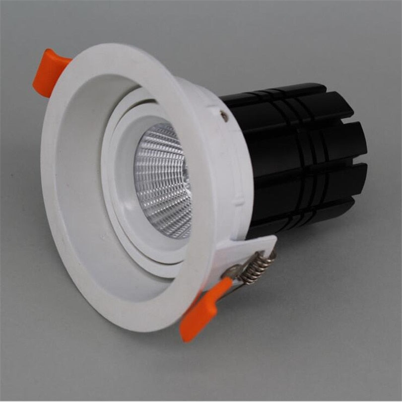 ONDENN 360 Degree Rotatable 12W 15W COB LED Downlights Dimmable LED Down Light Adjustable led light for Cloth Shoes Shop Stores
