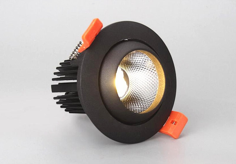 Dimmable Anti Glare Recessed COB LED Downlights 9W 12W 15W LED Ceiling Spot Lights AC85-265V LED Ceiling Lamps Indoor Lighting