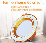 Led downlight LED ceiling embedded 3w ultra-thin 2.5-inch downlight 8cm hole  embedded ceiling round led panel light