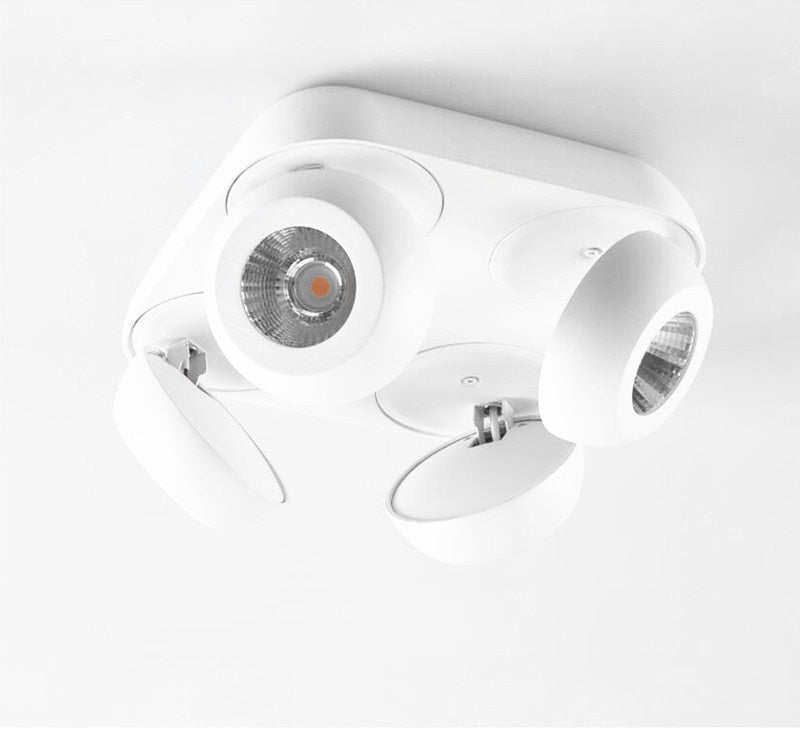 Adjustable Surface Mounted 360 Degree Folding LED Downlight 10W 15W 20W 30W 40W COB LED Down Light Ceiling Lamp Indoor Lighting