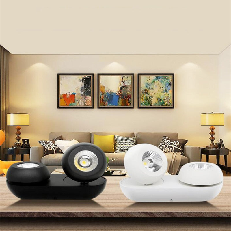 Adjustable Surface Mounted 360 Degree Folding LED Downlight 10W 15W 20W 30W 40W COB LED Down Light Ceiling Lamp Indoor Lighting