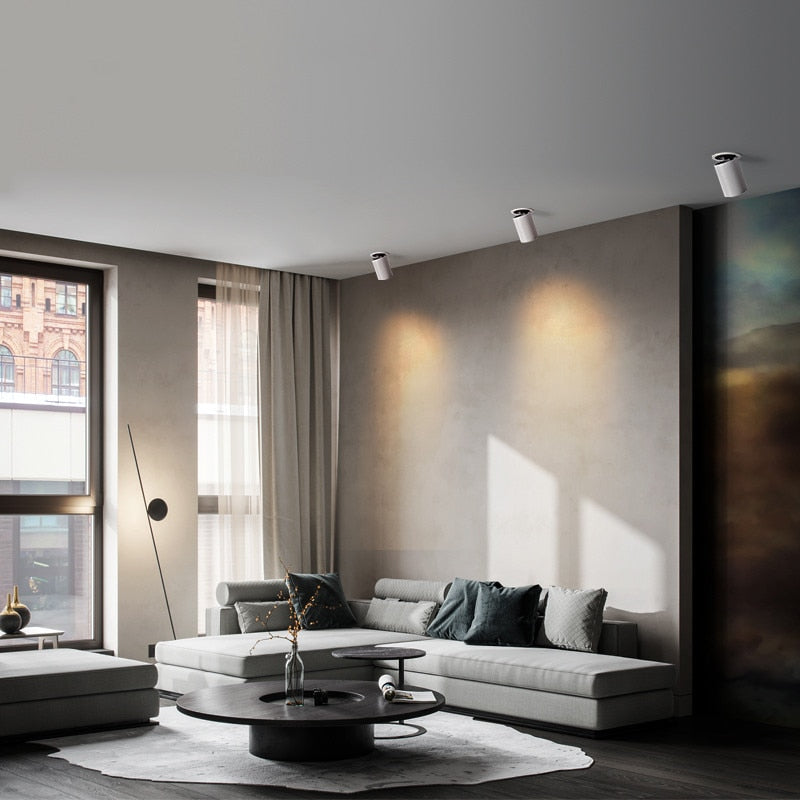 Folding Recessed LED Downlight for Living Room 7W 12W 15W TV Background Hallway Wall COB Ceiling Light