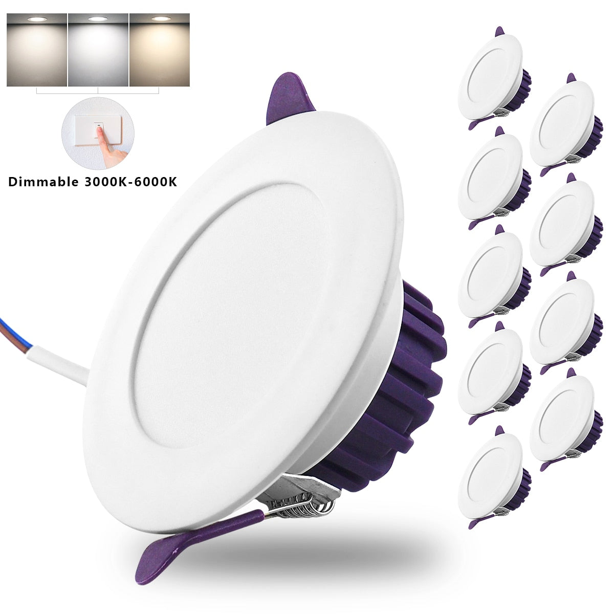 Dimmable LED downlight 220v/110v recessed ceiling light spotlight 10pcs/lots 7w Spotlight