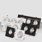 Square Recessed Dimmable COB LED Downlights 10W 20W 30W LED Ceiling Spot Lights AC85-265V LED Ceiling Lamps Indoor Lighting