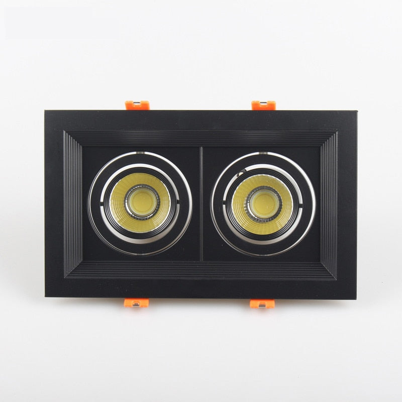 Square Recessed Dimmable COB LED Downlights 10W 20W 30W LED Ceiling Spot Lights AC85-265V LED Ceiling Lamps Indoor Lighting