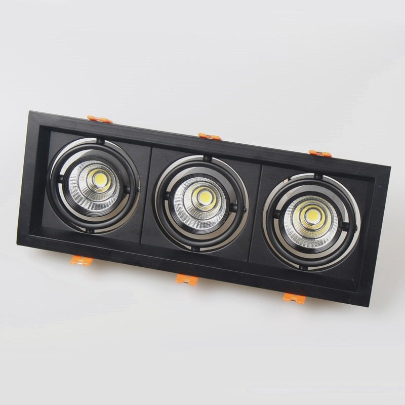 Square Recessed Dimmable COB LED Downlights 10W 20W 30W LED Ceiling Spot Lights AC85-265V LED Ceiling Lamps Indoor Lighting