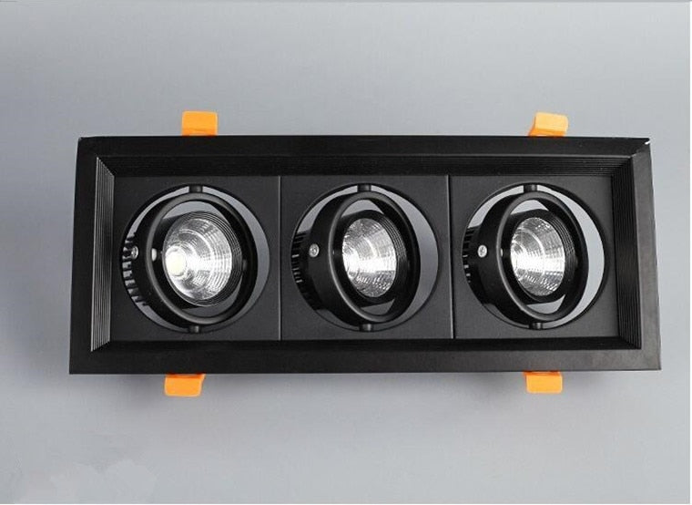 Square Recessed Dimmable COB LED Downlights 10W 20W 30W LED Ceiling Spot Lights AC85-265V LED Ceiling Lamps Indoor Lighting