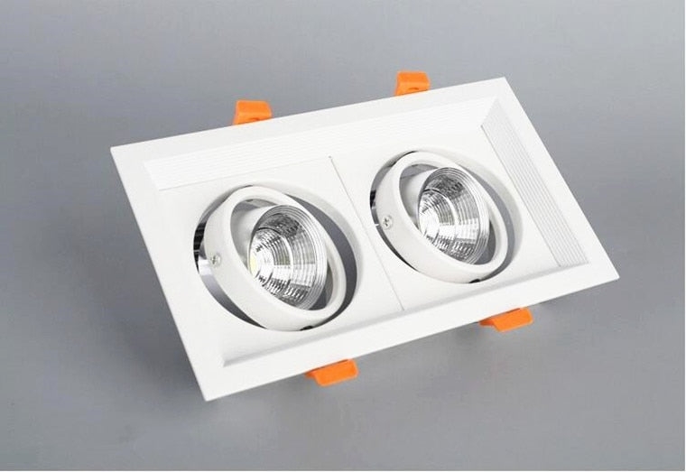 Square Recessed Dimmable COB LED Downlights 10W 20W 30W LED Ceiling Spot Lights AC85-265V LED Ceiling Lamps Indoor Lighting