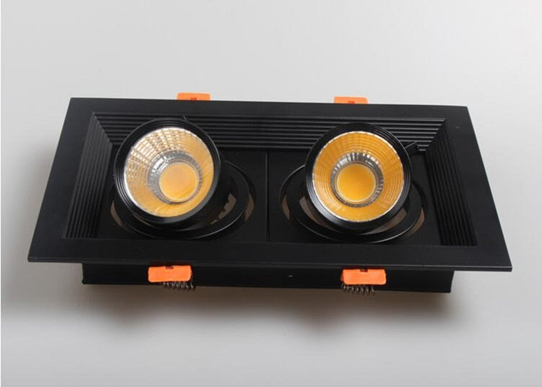 Square Recessed Dimmable COB LED Downlights 10W 20W 30W LED Ceiling Spot Lights AC85-265V LED Ceiling Lamps Indoor Lighting