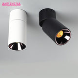 Dimmable Folding Rotating LED Downlights Epistar Chip 7W 10W 12W 15W 18W COB Ceiling Spot Lights AC85-265V Background Lamps