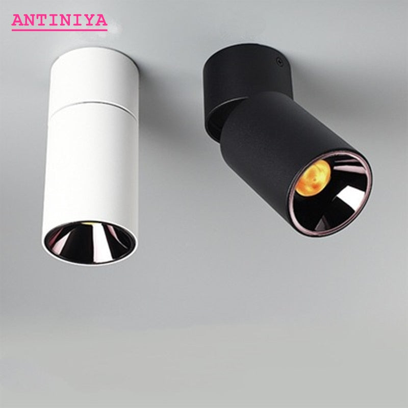 Dimmable Folding Rotating LED Downlights Epistar Chip 7W 10W 12W 15W 18W COB Ceiling Spot Lights AC85-265V Background Lamps