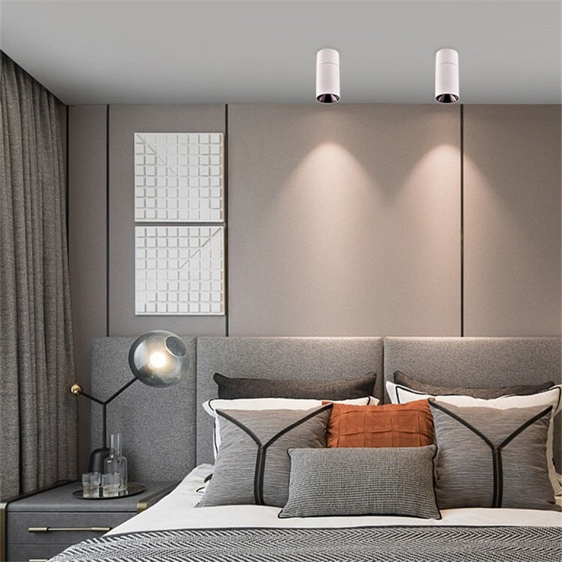 Dimmable Folding Rotating LED Downlights Epistar Chip 7W 10W 12W 15W 18W COB Ceiling Spot Lights AC85-265V Background Lamps