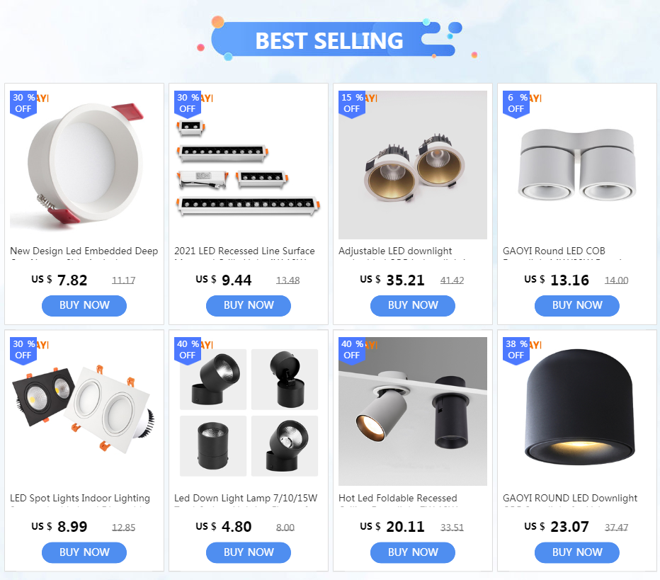 Gaoyi High quality Smart RGBCCT Recessed Downlight LED 12W Pro Dimmable Waterproof IP54 for Kitchen Bedroom Corridor Bathroom