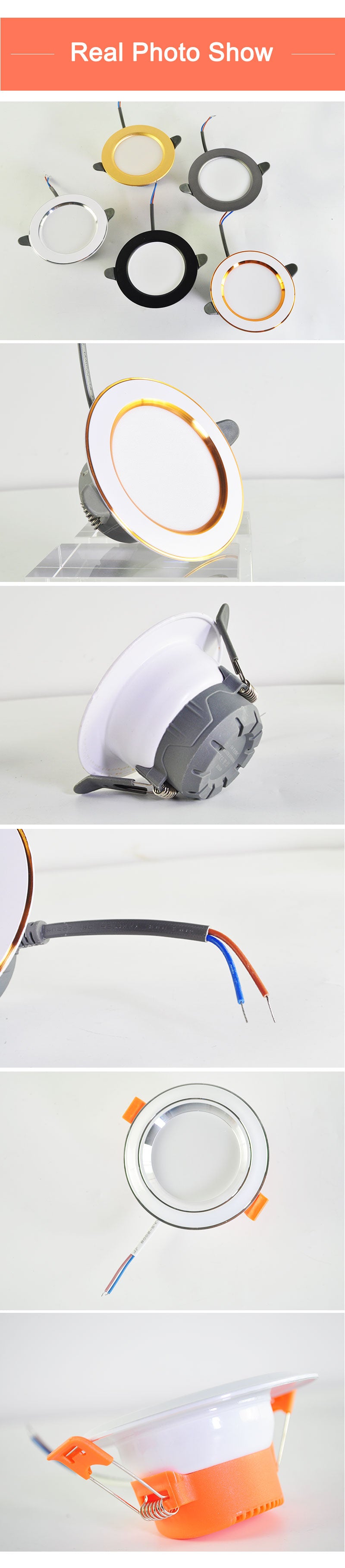 led Downlight 3w 5w spot led light 3000k 4500K 6000K AC 220V-240V 10 Pcs Downlight Kitchen living room Indoor recessed lighting