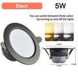 led Downlight 3w 5w spot led light 3000k 4500K 6000K AC 220V-240V 10 Pcs Downlight Kitchen living room Indoor recessed lighting