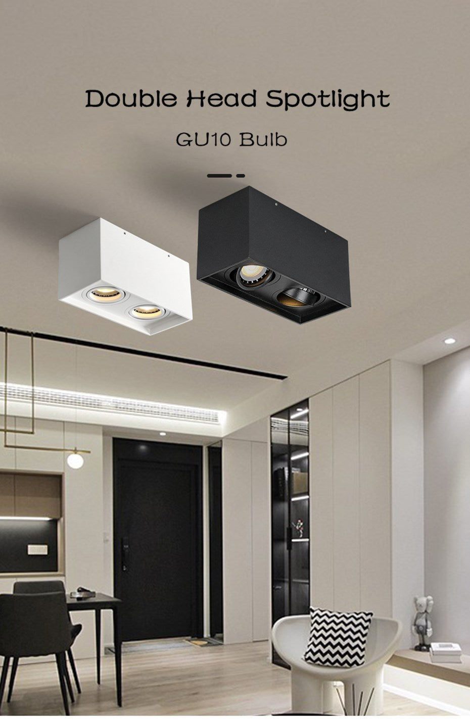 LED Downlight Bulb Replaceable GU10 Ceiling Led Light Indoor Lighting Living Room Bedroom Kitchen Corridor