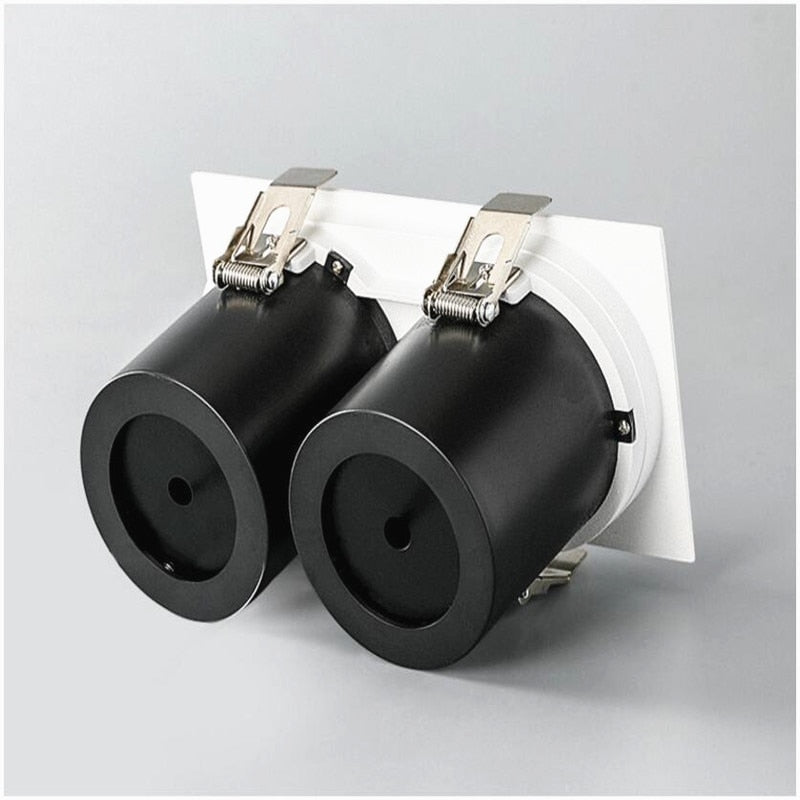 Dimmable Recessed Retractable Rotating COB LED Downlights 9W 12W 15W 24W 30W AC110-240V LED Ceiling Spot Lights Indoor Lighting