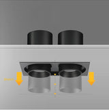 Dimmable Recessed Retractable Rotating COB LED Downlights 9W 12W 15W 24W 30W AC110-240V LED Ceiling Spot Lights Indoor Lighting