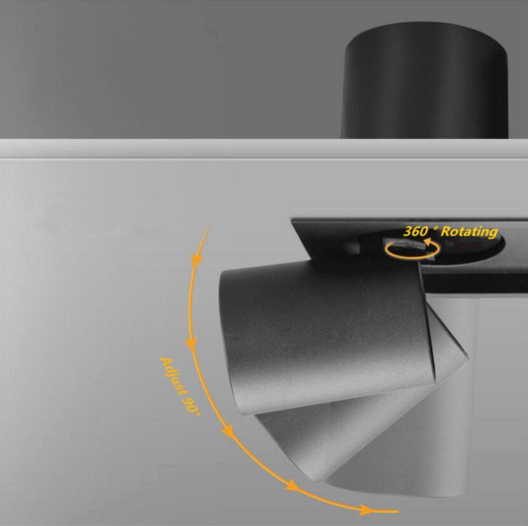 Dimmable Recessed Retractable Rotating COB LED Downlights 9W 12W 15W 24W 30W AC110-240V LED Ceiling Spot Lights Indoor Lighting