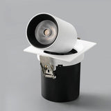 Dimmable Recessed Retractable Rotating COB LED Downlights 9W 12W 15W 24W 30W AC110-240V LED Ceiling Spot Lights Indoor Lighting