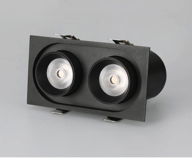 Dimmable Recessed Retractable Rotating COB LED Downlights 9W 12W 15W 24W 30W AC110-240V LED Ceiling Spot Lights Indoor Lighting