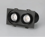 Dimmable Recessed Retractable Rotating COB LED Downlights 9W 12W 15W 24W 30W AC110-240V LED Ceiling Spot Lights Indoor Lighting