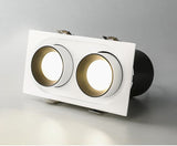 Dimmable Recessed Retractable Rotating COB LED Downlights 9W 12W 15W 24W 30W AC110-240V LED Ceiling Spot Lights Indoor Lighting