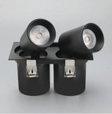 Dimmable Recessed Retractable Rotating COB LED Downlights 9W 12W 15W 24W 30W AC110-240V LED Ceiling Spot Lights Indoor Lighting