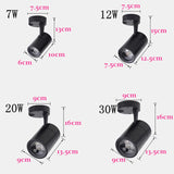 Surface Mounted Rotation LED Downlights 7W 12W 20W 30W Super Bright COB Ceiling Lamp Spot Light AC85-230V Indoor lighting