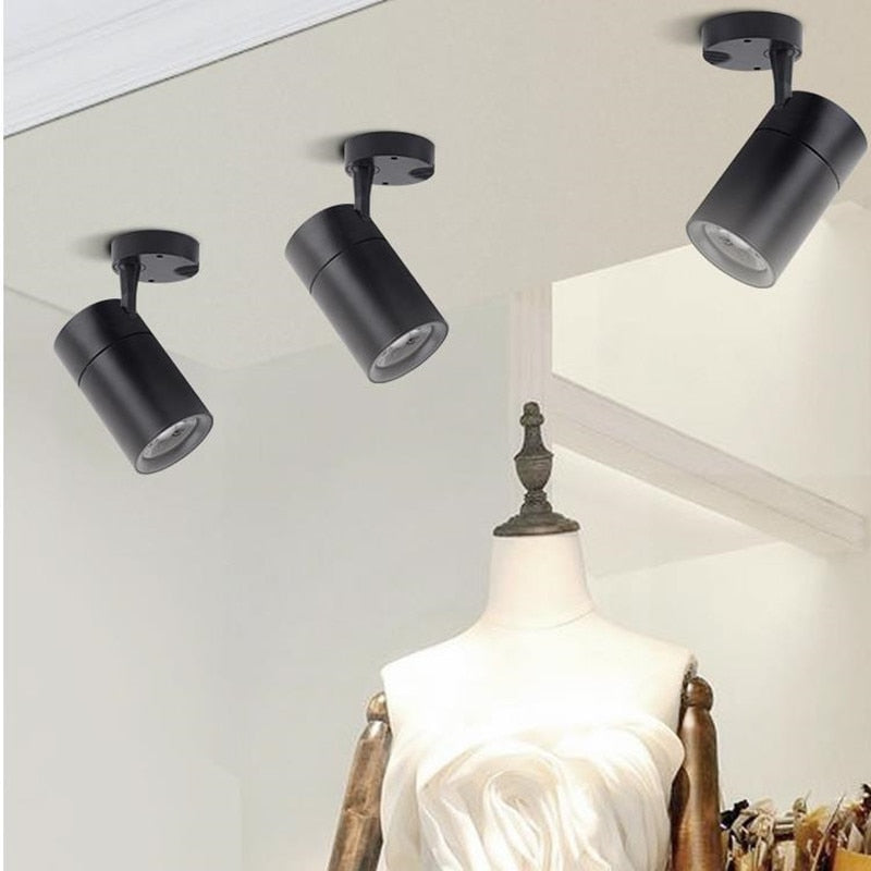 Surface Mounted Rotation LED Downlights 7W 12W 20W 30W Super Bright COB Ceiling Lamp Spot Light AC85-230V Indoor lighting