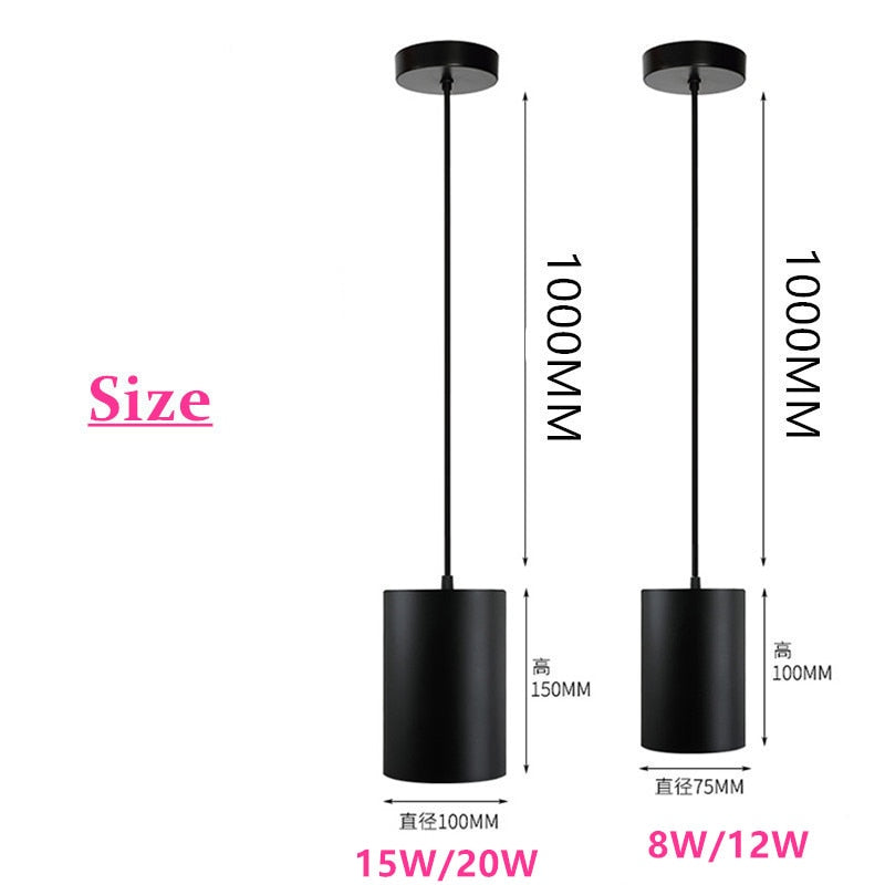 Dimmable LED Downlight Ceiling light Surface Mounted 8W 12W 15W 20W Ceiling lamps spot light with one meter line Home decoration