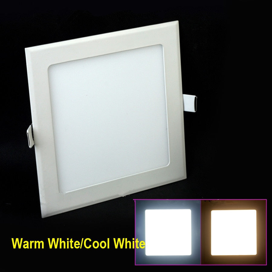 LED Ceiling LED Downlights Square Panel Lights Bulb 3W 4W 6W 9W 12W 15W 25W AC85~265V Cold white/warm white SMD2835 High quality