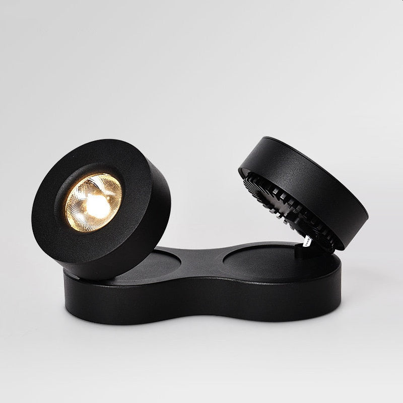 Dimmable Surface Mounted LED Downlights Angle Adjustable COB Ceiling Lamp Spot Lights 14w 20w Rotating LED Light AC85-265V