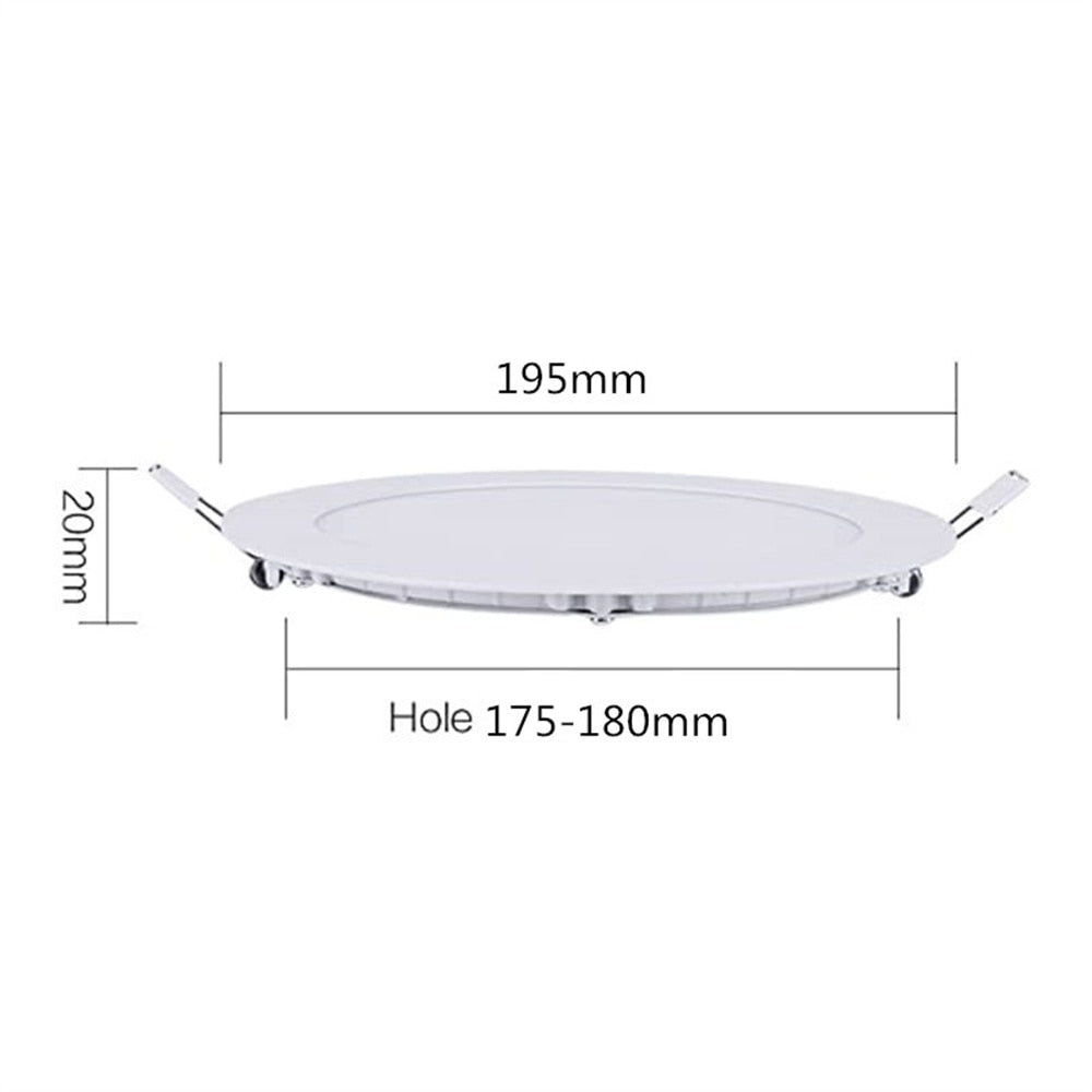 Led Panel Light 15W Round LED Spot light 220V 2pcs 1pcsceiling light Indoor Recessed Downlight for Home Hotel Bar