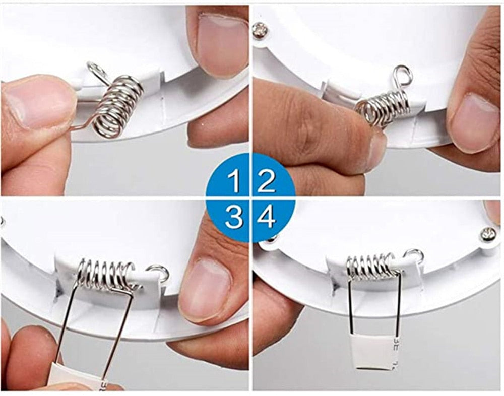 Led Panel Light 15W Round LED Spot light 220V 2pcs 1pcsceiling light Indoor Recessed Downlight for Home Hotel Bar