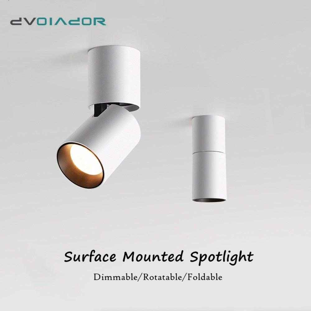 Led Surface Mounted Downlight Aluminum Led Ceiling Light Angle Rotatable 7W 12W Ceiling Lighting For Living Room Bedroom Stores