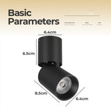 Led Surface Mounted Downlight Aluminum Led Ceiling Light Angle Rotatable 7W 12W Ceiling Lighting For Living Room Bedroom Stores