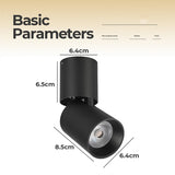 Led Surface Mounted Downlight Aluminum Led Ceiling Light Angle Rotatable 7W 12W Ceiling Lighting For Living Room Bedroom Stores