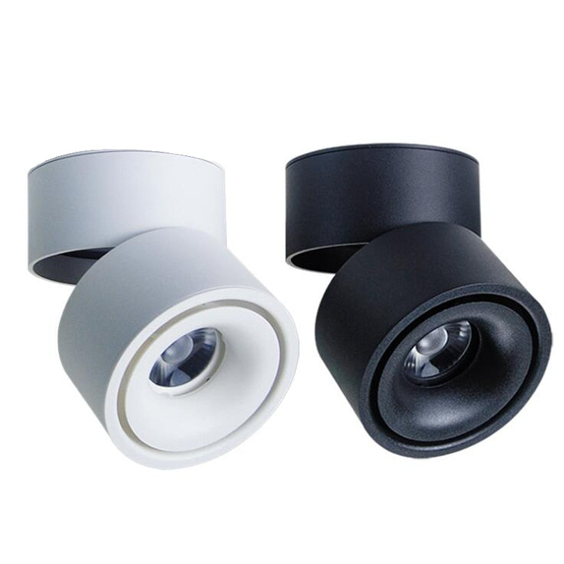 Dimmable 7W 10W 12W led downlight Surface mounted Adjustable 90 degrees Spot light 360 Rotatable led lamp for indoor Foyer,Hall