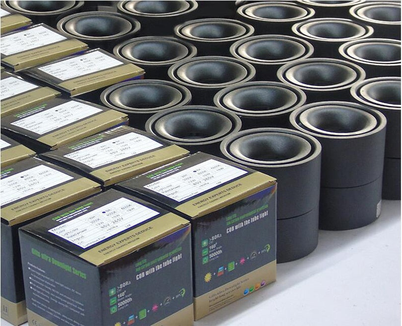 Dimmable 7W 10W 12W led downlight Surface mounted Adjustable 90 degrees Spot light 360 Rotatable led lamp for indoor Foyer,Hall