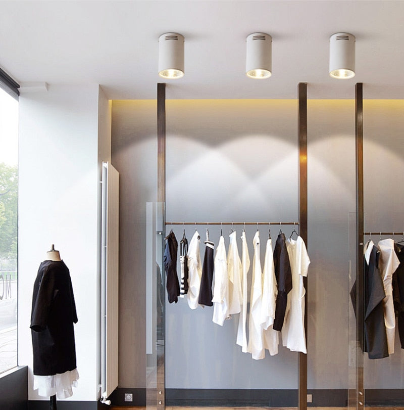 Dimmable Surface mounted COB LED Downlight 7W 9W 12W 15W 20W Ceiling Spot Light AC85-265V LED Ceiling Lamp Indoor Lighting