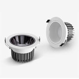 Dimmable LED COB Spotlight Ceiling lamp AC85-265V 7W/12W/15W/18W Aluminum Recessed Downlight Round Panel Light Indoor Lighting