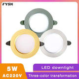 Downlight Ceiling spots Led lamp Down light Decoration bedroom LED lighting Room decoration hotel lighting AC220V built-in lamp