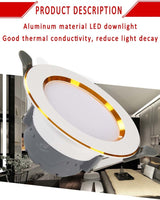 Downlight Ceiling spots Led lamp Down light Decoration bedroom LED lighting Room decoration hotel lighting AC220V built-in lamp