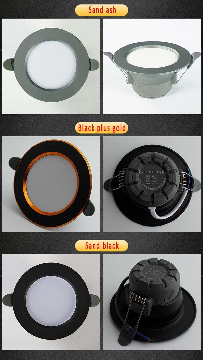 Downlight Ceiling spots Led lamp Down light Decoration bedroom LED lighting Room decoration hotel lighting AC220V built-in lamp