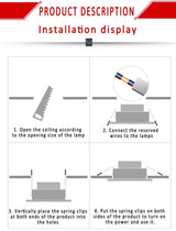 Downlight Ceiling spots Led lamp Down light Decoration bedroom LED lighting Room decoration hotel lighting AC220V built-in lamp