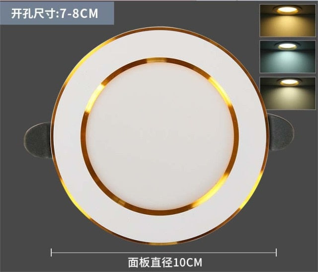 Downlight Ceiling spots Led lamp Down light Decoration bedroom LED lighting Room decoration hotel lighting AC220V built-in lamp