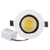 High brightness 6W 9W 12W 15W COB LED Down Light Ceiling Downlight Lamp Warm White/Natural White/Cold White AC85-265V With Drive